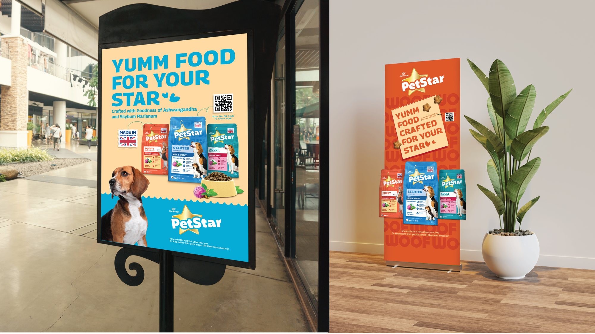 PetStar mall standee and retail display