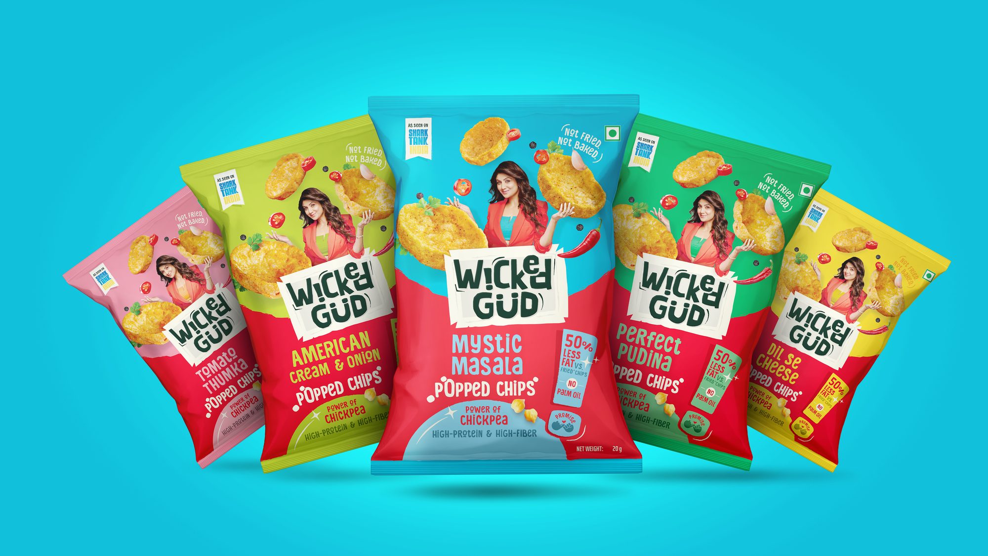 WickedGud popped chips packaging