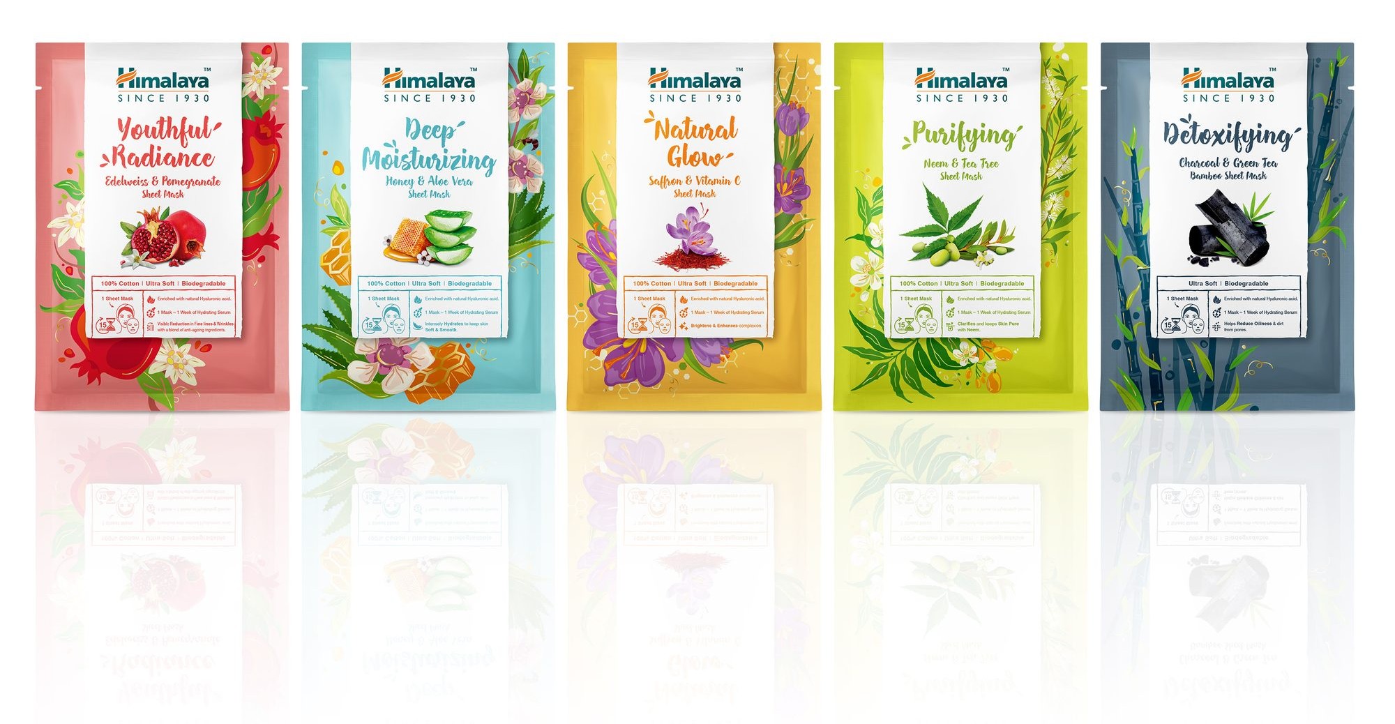 Himalaya sheet mask packaging